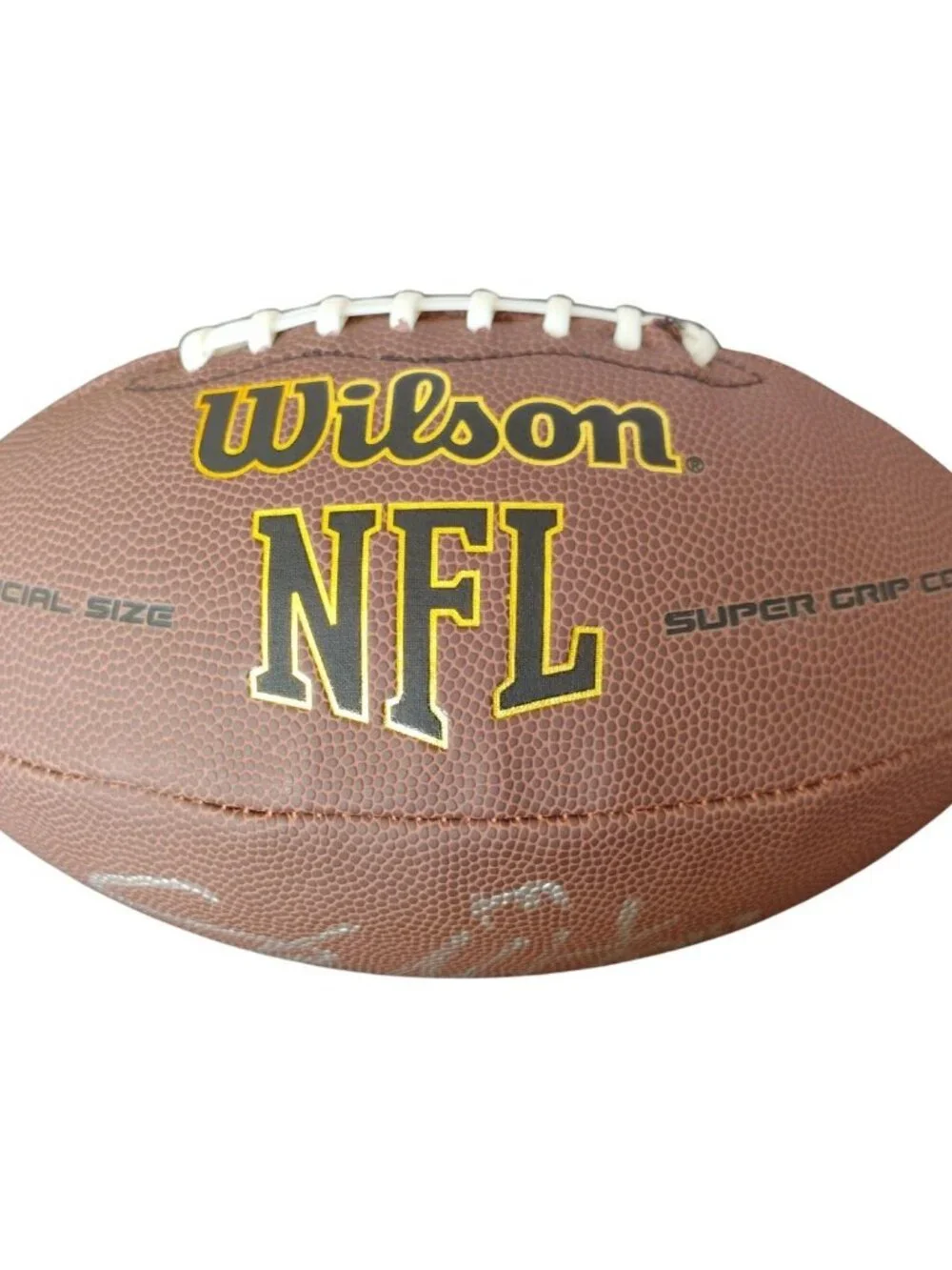 Shaun Alexander Signed Wilson NFL Football Seahawks MVP Alabama BAS Proof